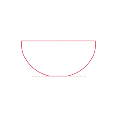 Objects Serving Bowls Ikea Blanda Blank Serving Bowl 11 Inch Silhouette Svg Vector, Free Vectors File